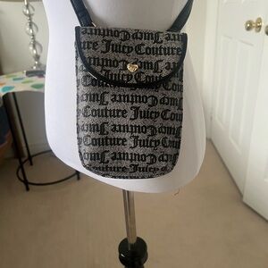 Juicy Couture Black and Gray Crossbody Bag